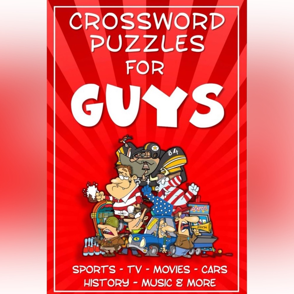 New Crossword Puzzles for Guys - Sports TV Movies Music Cars History
